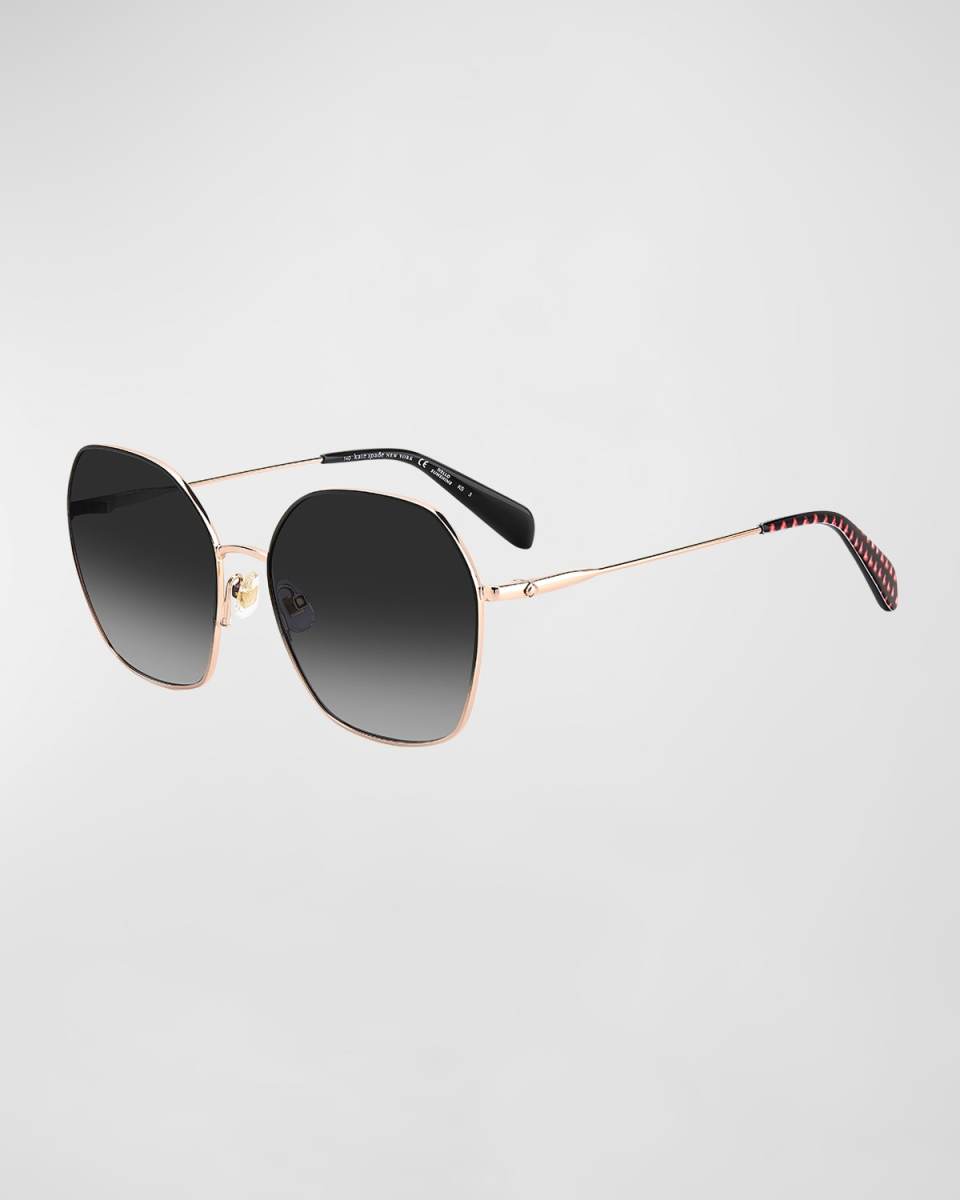kenna mixed-media butterfly sunglasses